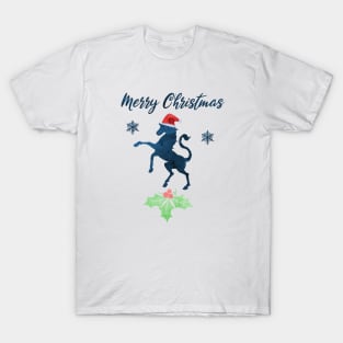 Christmas Horse Art T-Shirt